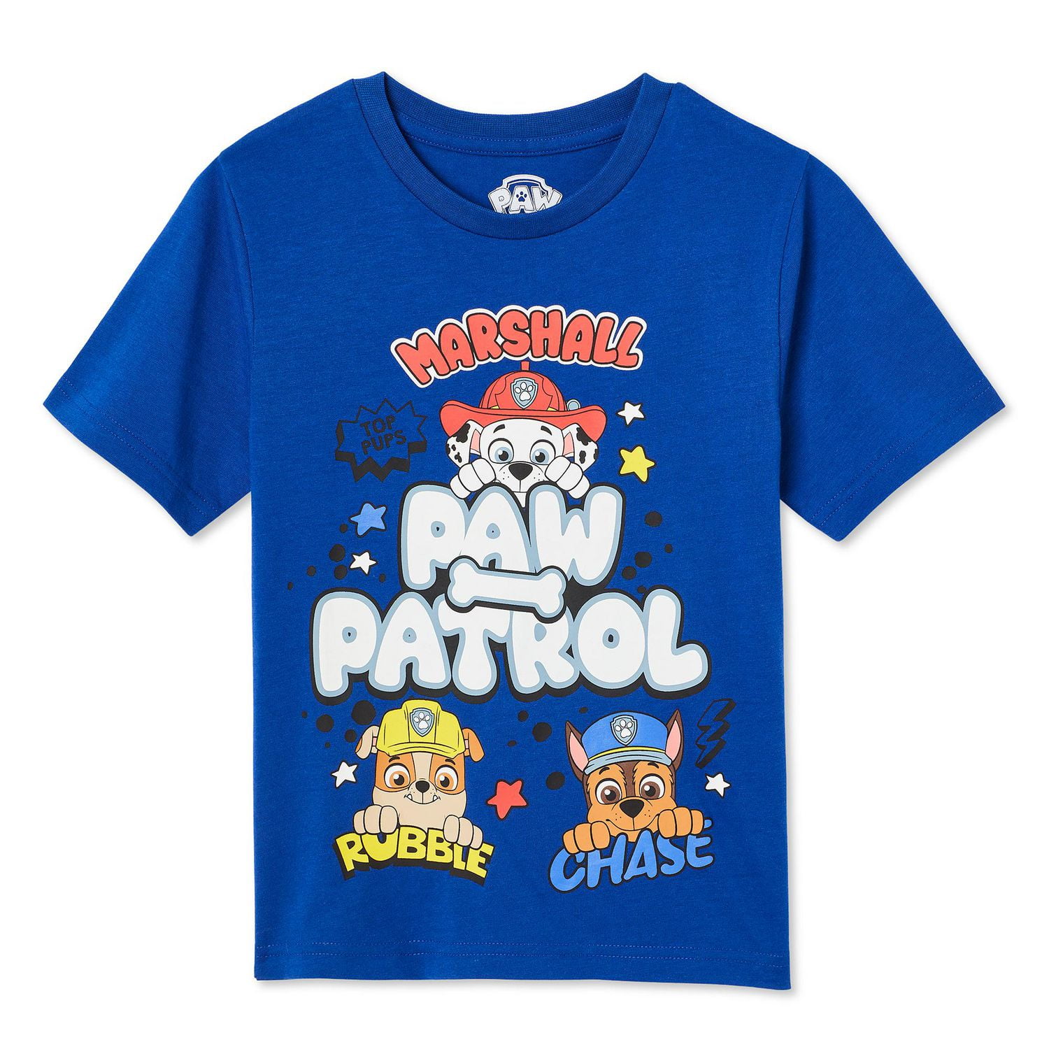 Paw Patrol Boys' Short Sleeve Tee, Sizes XS-M