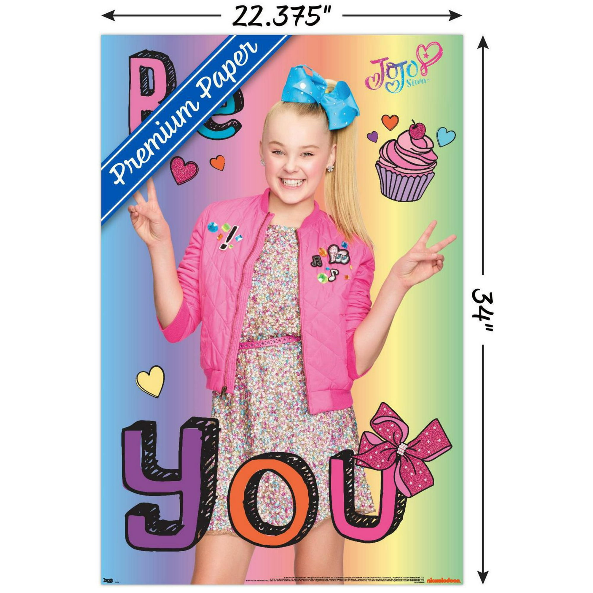 Trends International JoJo Siwa - Be You Wall Poster, 22.375 x 34,  Unframed Version