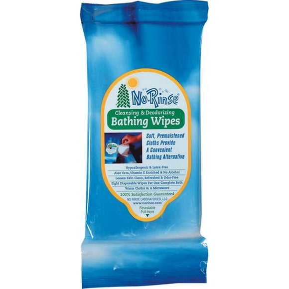 No Rinse Cleansing & Deodorizing Aloe Vera Wipes