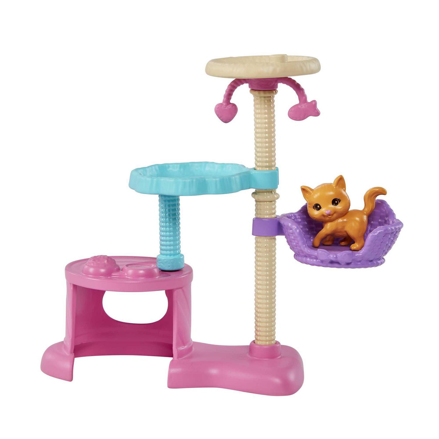 Barbie Kitty Condo Doll and Pets Playset with Barbie Doll