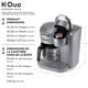 Cafetière une tasse à la fois et à carafe Keurig K-Duo Essentials Utilisez du café moulu et des capsules K-Cup – image 4 sur 9
