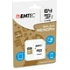 Carte à mémoire MSD + adaptateur CL10 U1 d'Emtec de 64 Go de la collection d'or carte MSD 64GB CL10 – image 3 sur 4