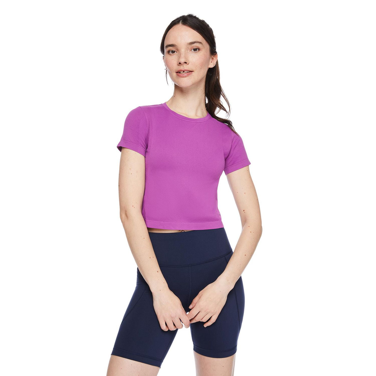 Athletic Works Women's Seamless Cropped Tee