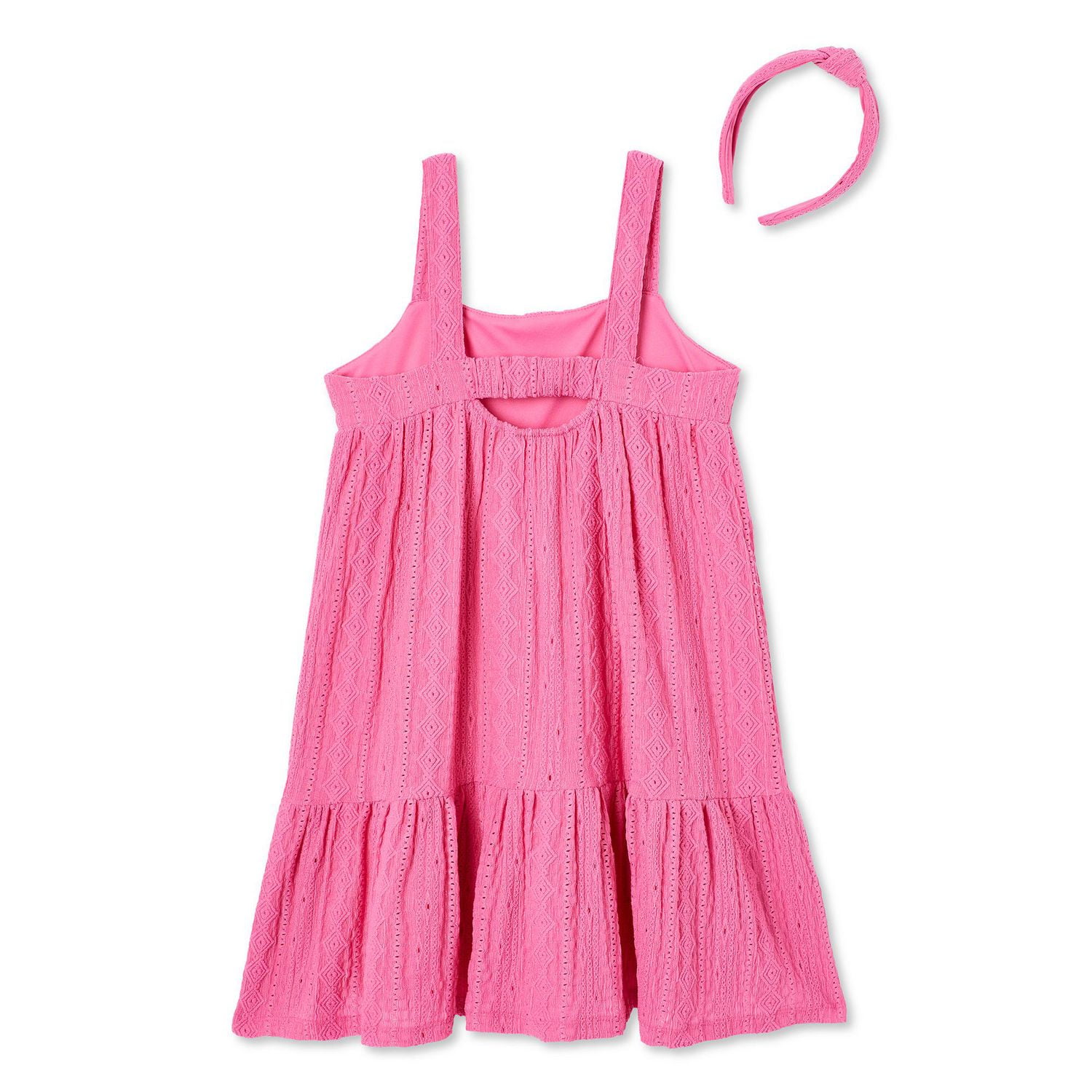 Btween Girls' Knit Eyelet Dress 2-Piece Set