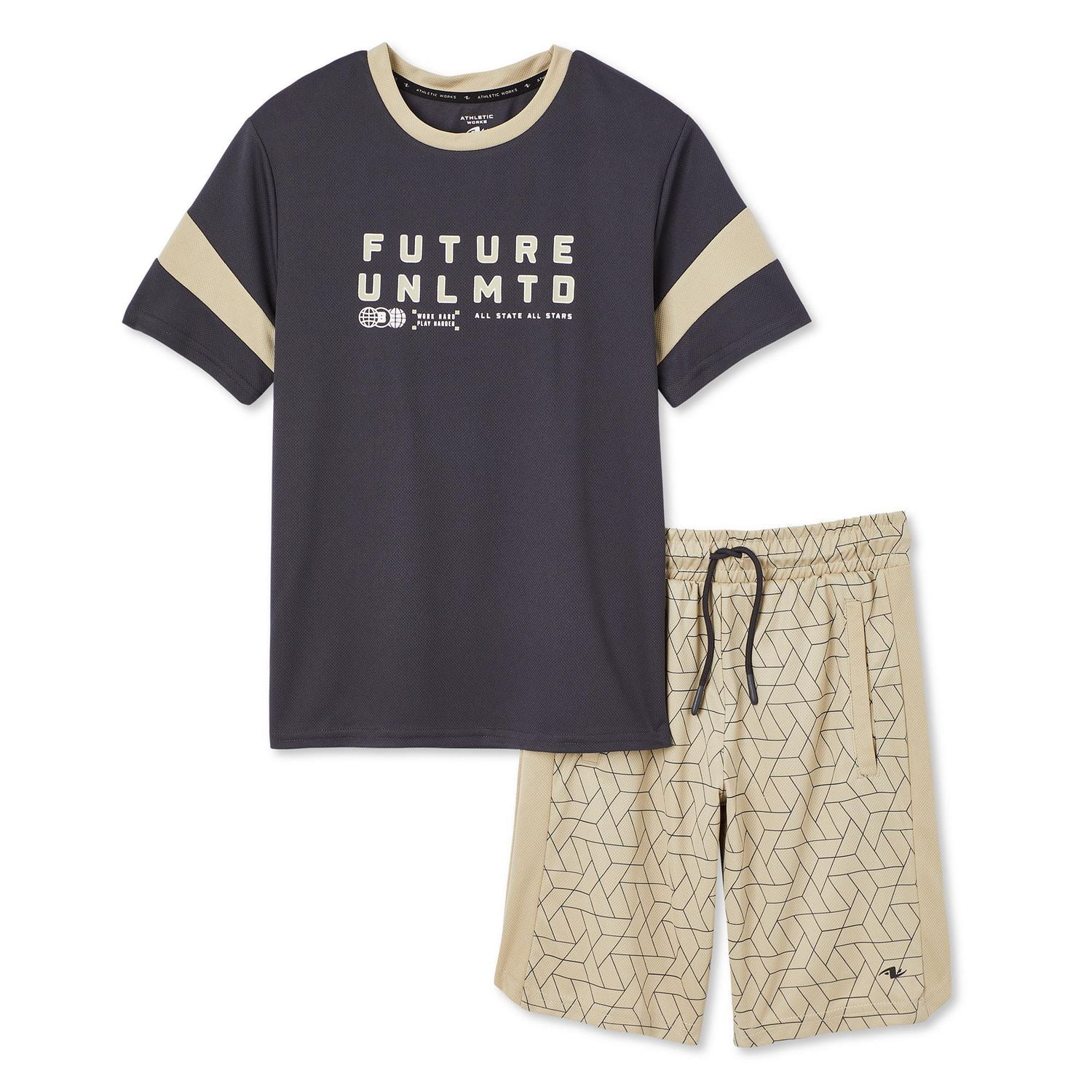 Athletic Works Boys' Short 2-Piece Set