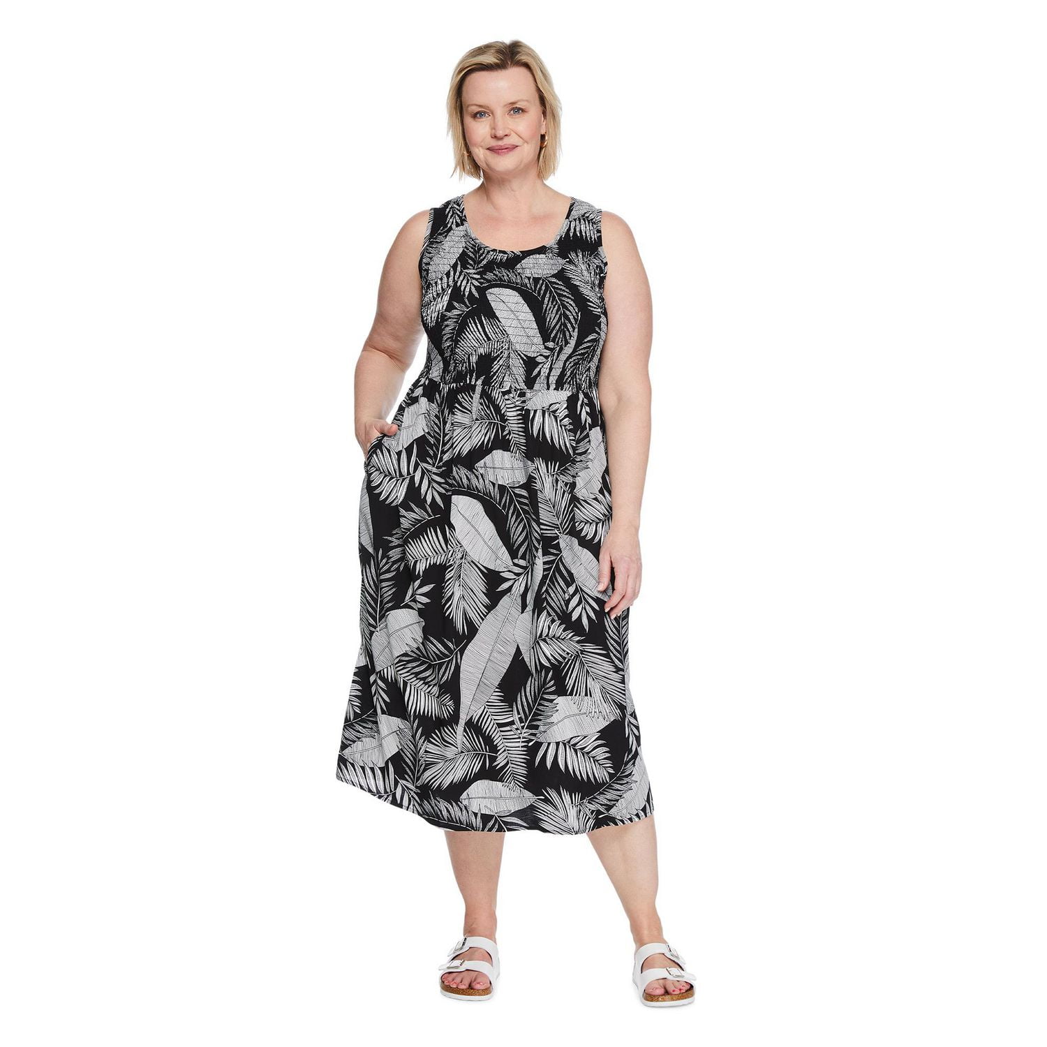 Iyla Women's Plus Smocked Maxi Dress