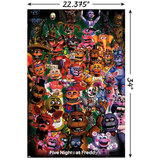 fnaf movie poster with black eyes and white pupils : r
