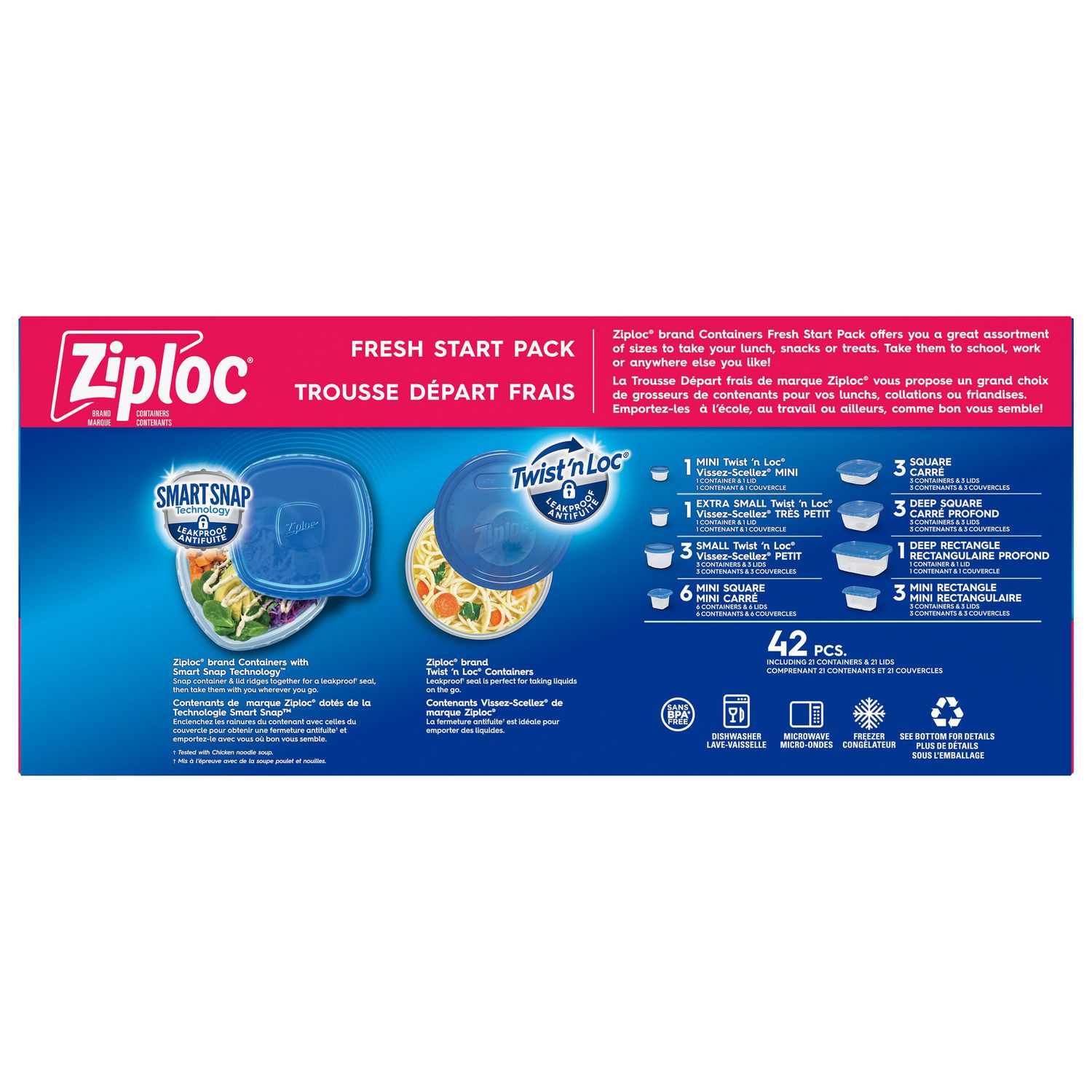 Ziploc Variety Pack pack of 194 保鲜盒– Canada Buyer