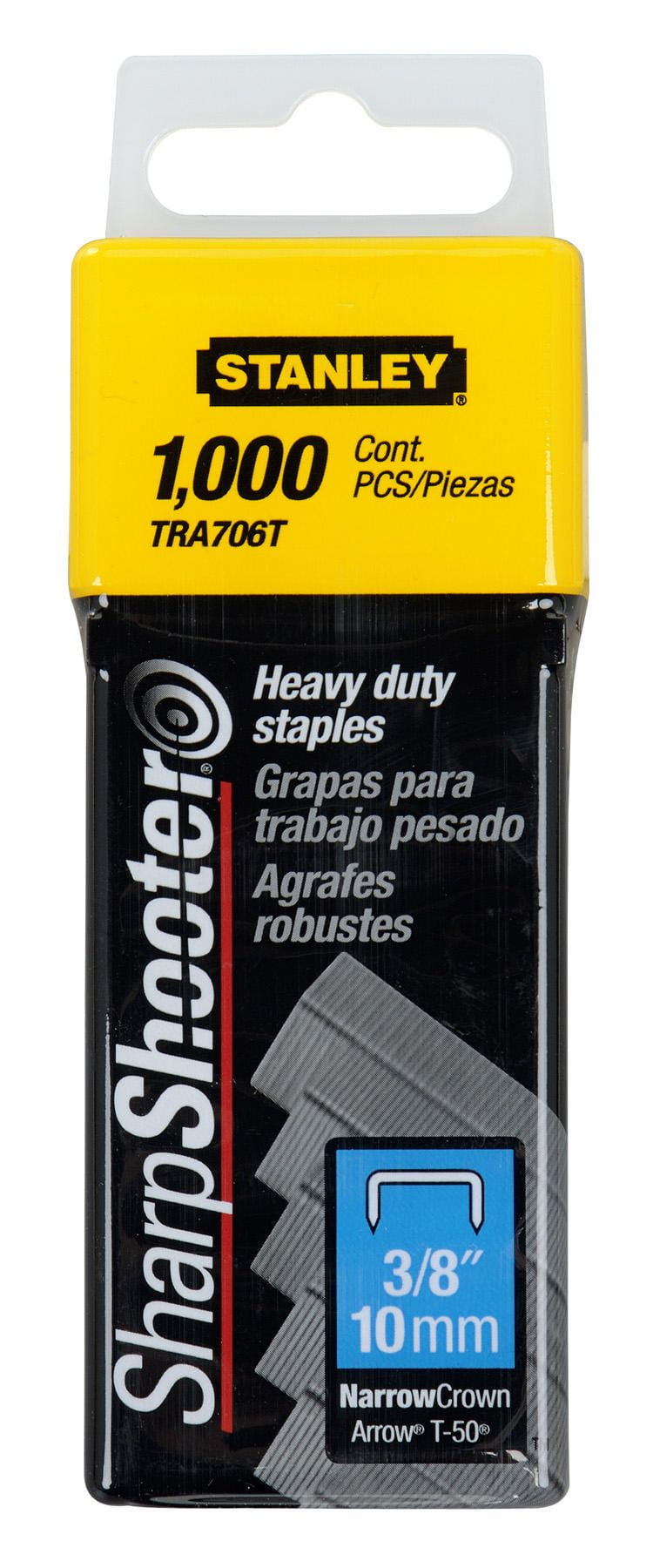 Stanley Tra206T 3//8 Inch Light Duty Staples 2 pack Pack of 1000