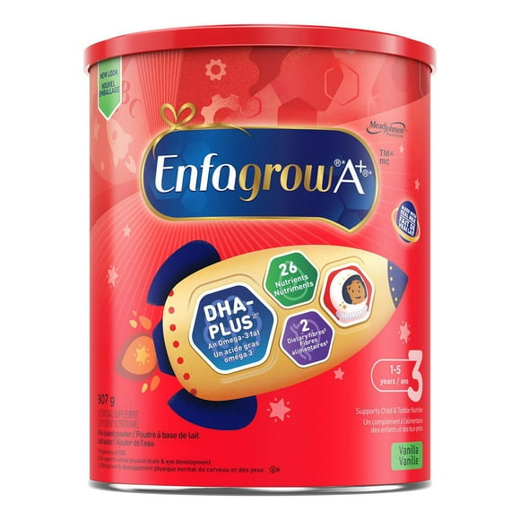 Enfagrow A+®, Toddler Nutritional Drink, 26 Nutrients to Support Growth & Development Vanilla Flavour Powder, 907g, 907g
