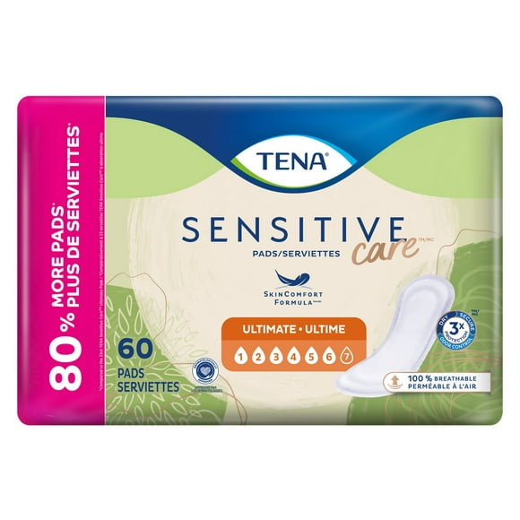 TENA SENSITIVE CARE À ABSORPTION ULTIME 60 UNITÉS Protection contre les fuites urinaires