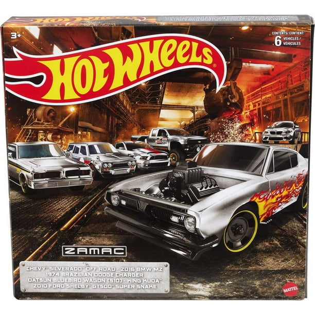 Hot Wheels Zamac Multipacks of 6 Toy Cars, Gift for Kids