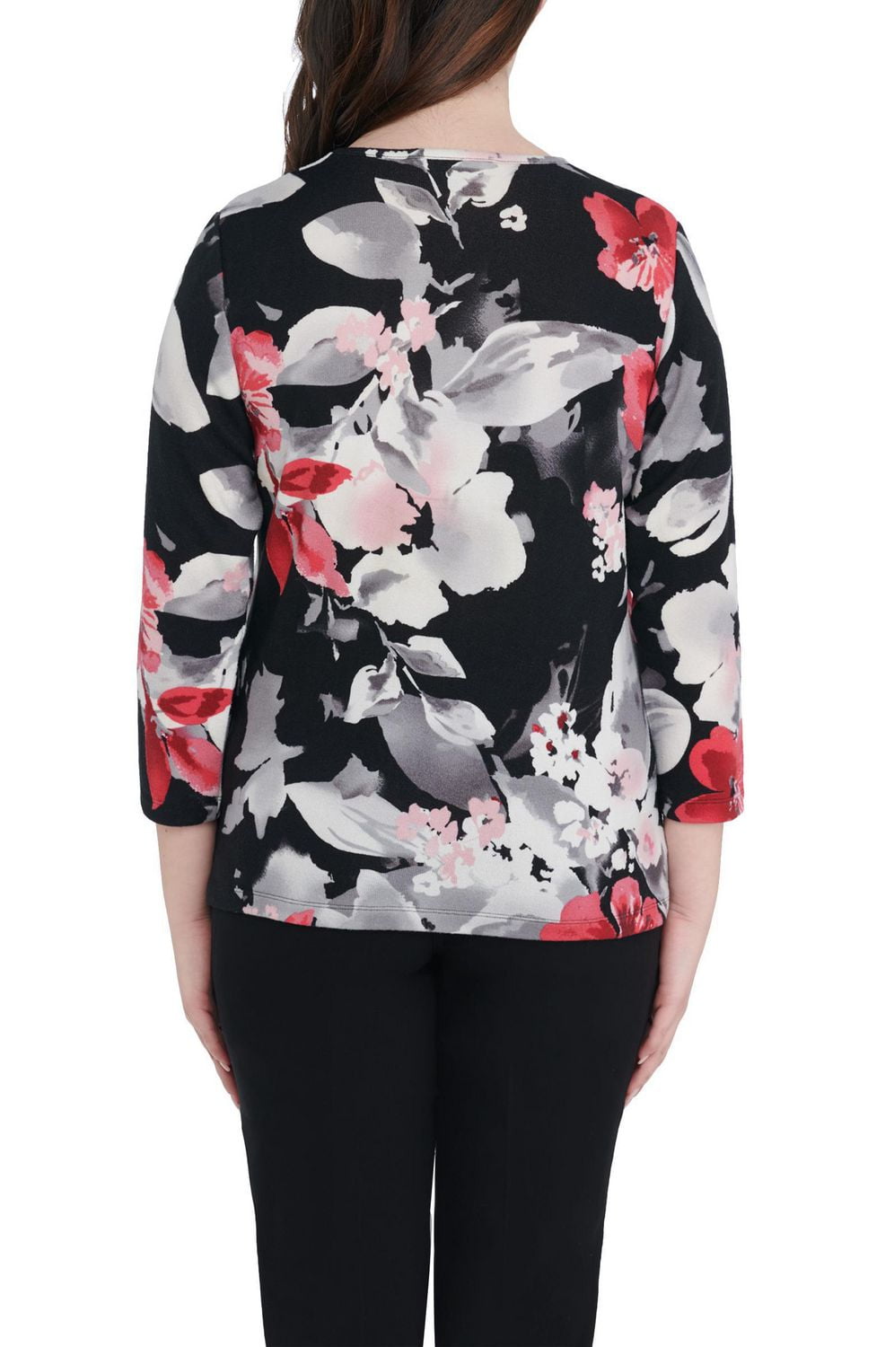 Alia Women's 3/4 Sleeve Crew Neck Top