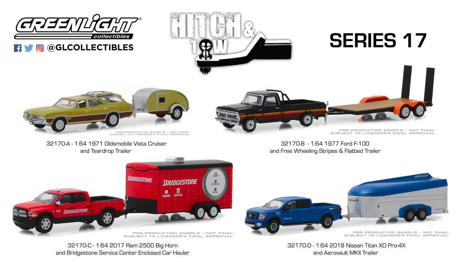 Greenlight Collectibles Hitch and Tow Series - Troy's Toys