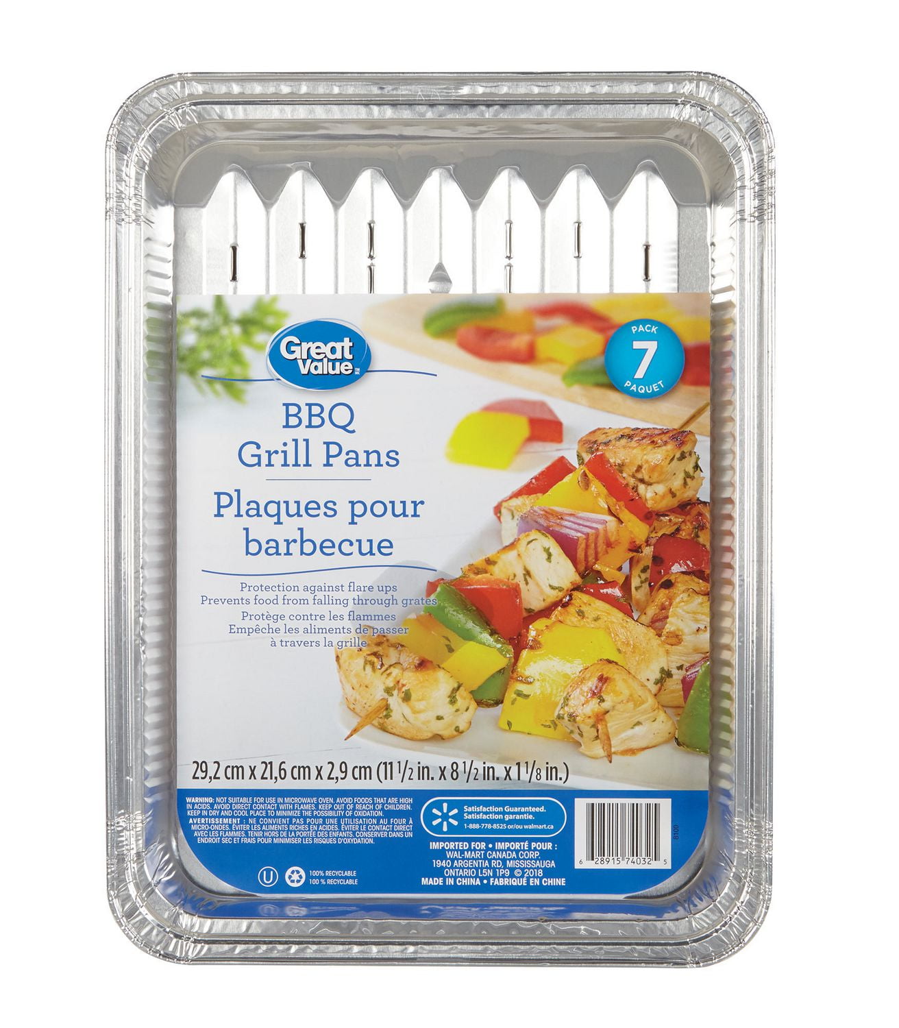 Great Value BBQ Grill Pans Walmart Canada