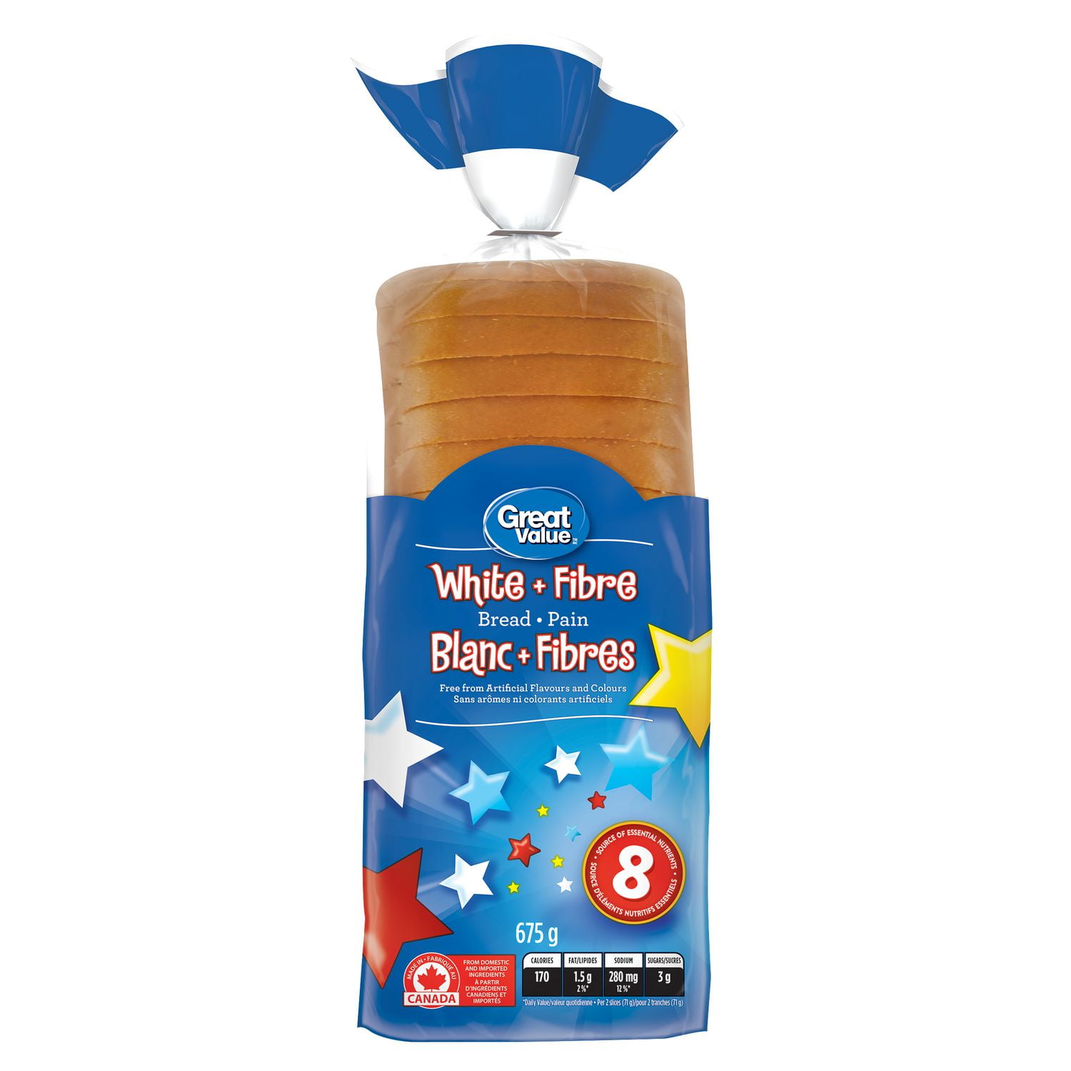 Great Value White + Fibre Bread Walmart Canada