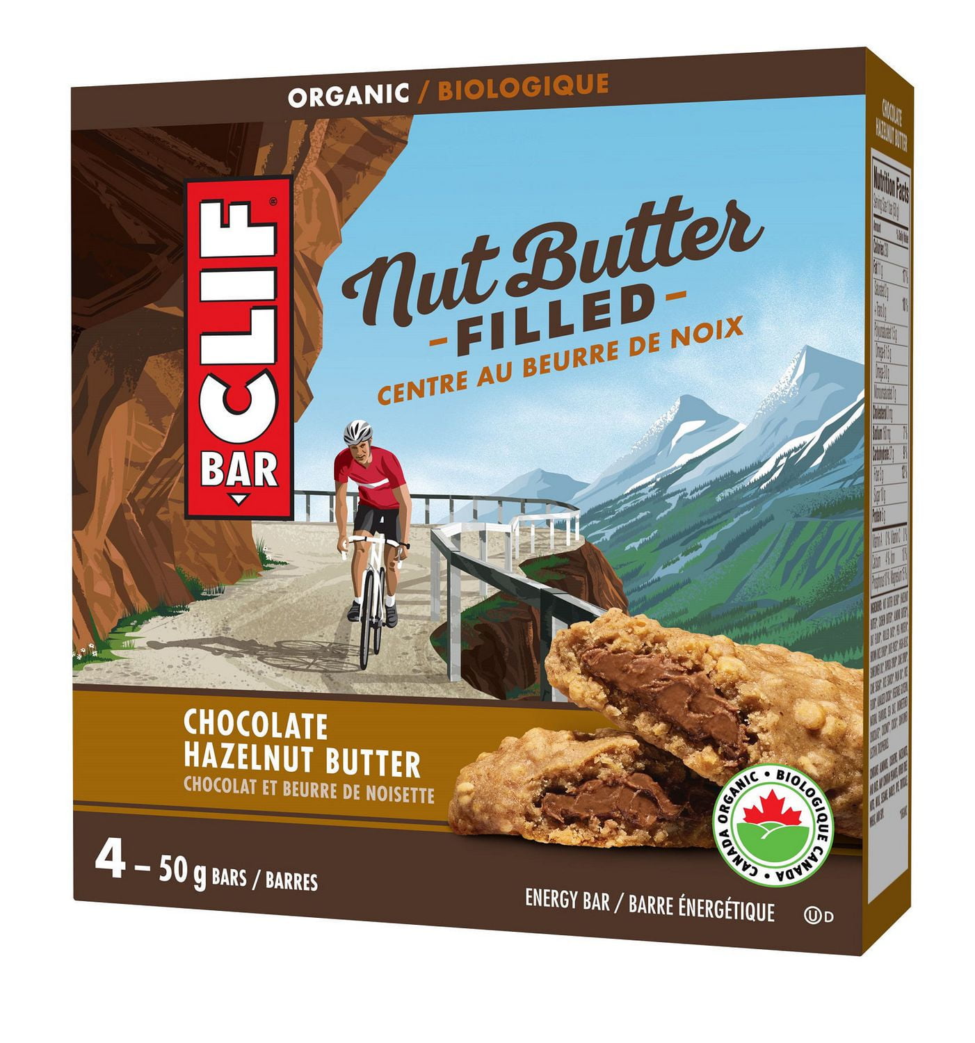 CLIF Bar Nut Butter Organic Chocolate Hazelnut Energy Bars Walmart Canada