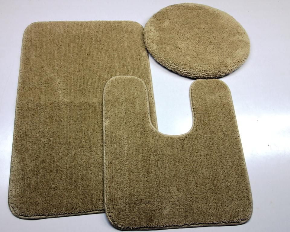 3PC RUG SET TAN ( Bath Mat, Lid & Contour ) Walmart Canada