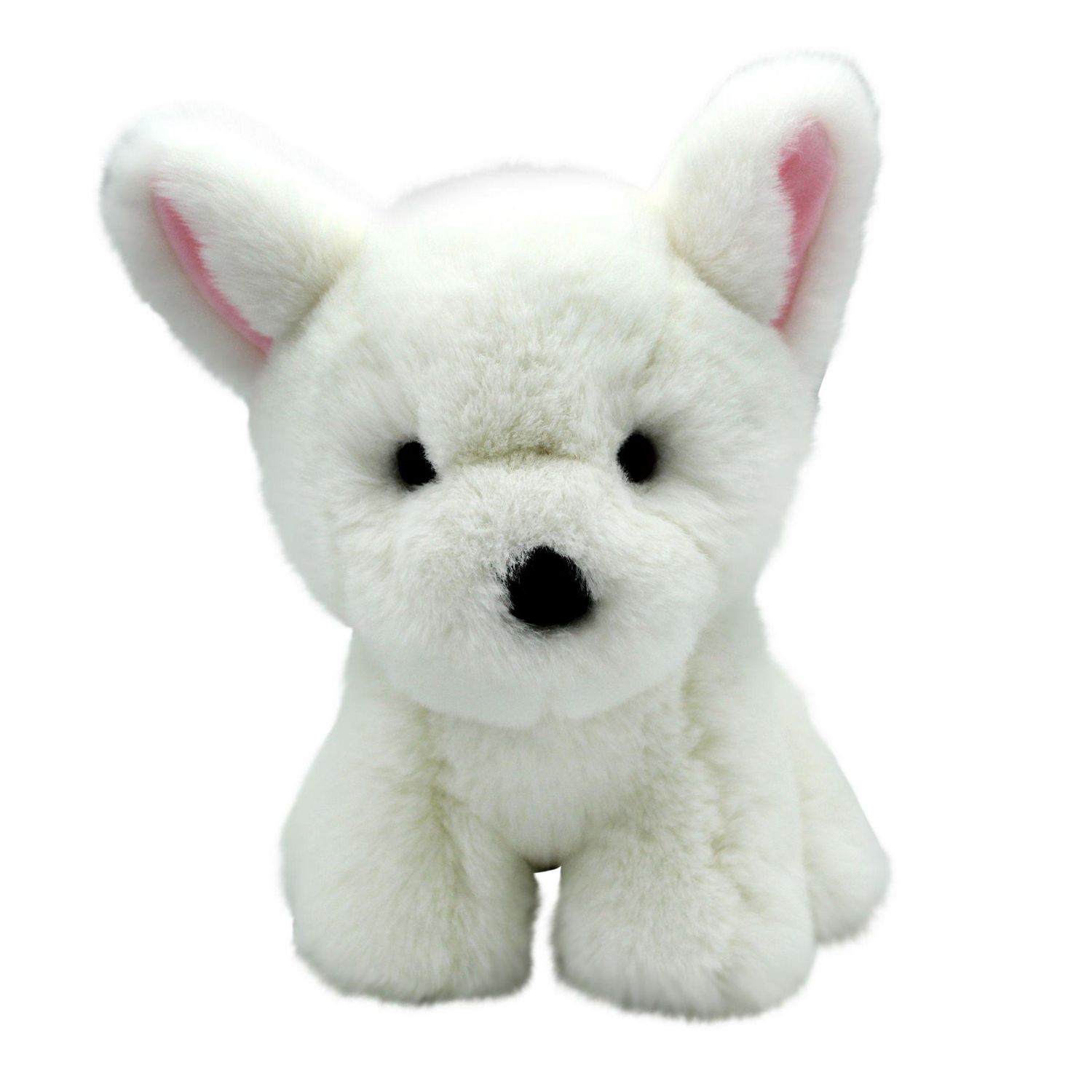 white puppy stuffed animal