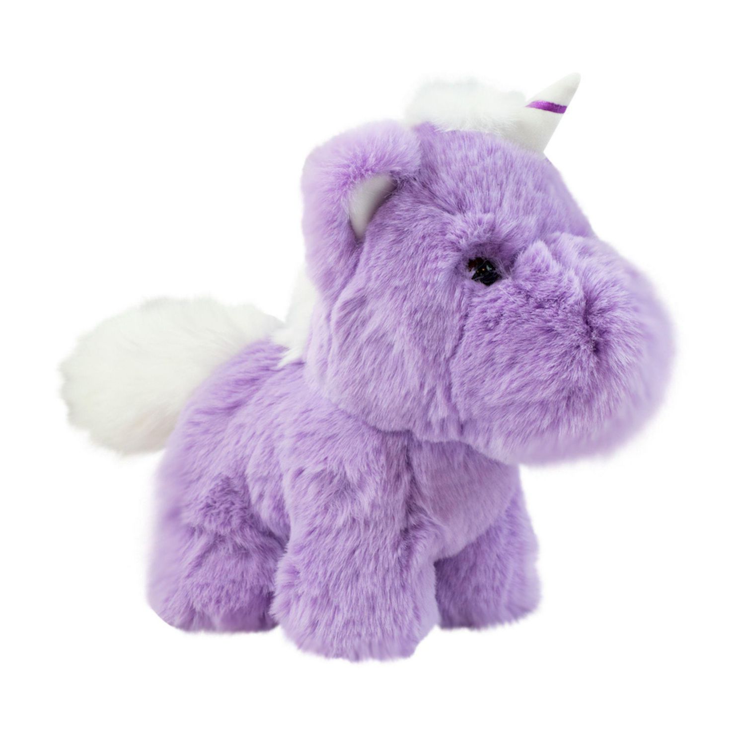 stuffed purple unicorn