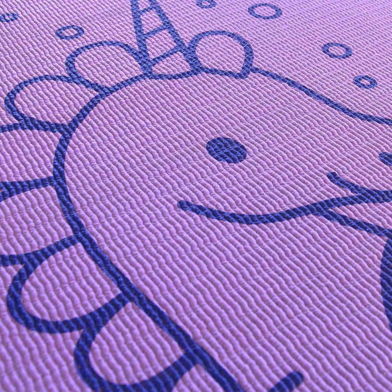 Disney Moana Printed 3mm Yoga Mat – 24” x 60 – Teal/Purple 