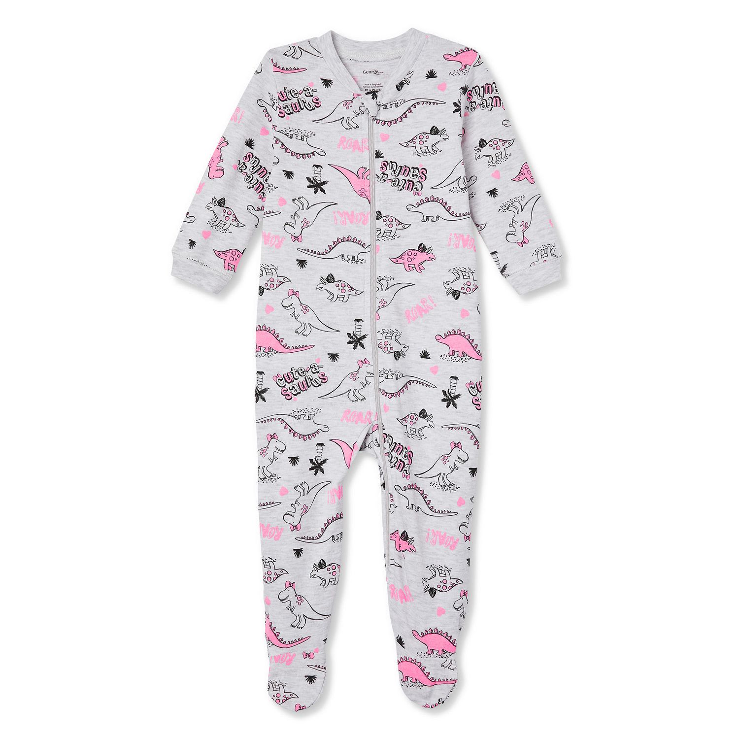 George Baby Girls' Footed Sleeper | Walmart Canada