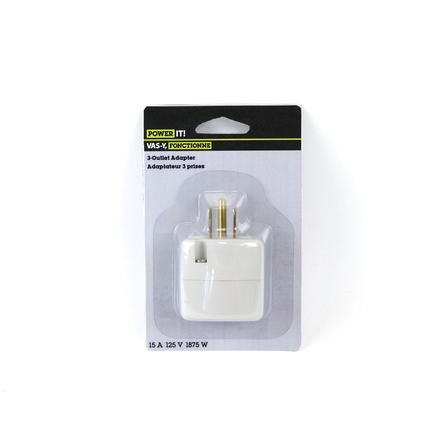 Woods Industries Power It! 3Outlet Adapter Walmart Canada