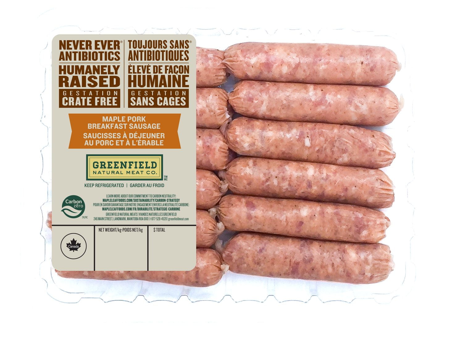 Greenfield Maple Breakfast Sausage Links, Raised without Antibiotics