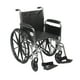 Fauteuil roulant Chrome Sport avec siège de 18 po avec longs accoudoirs amovibles de Drive Medical – image 1 sur 2