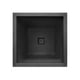 Everleaf – Jardinière carrée motif treillis en caoutchouc recyclé noir, 66 cm – image 4 sur 5
