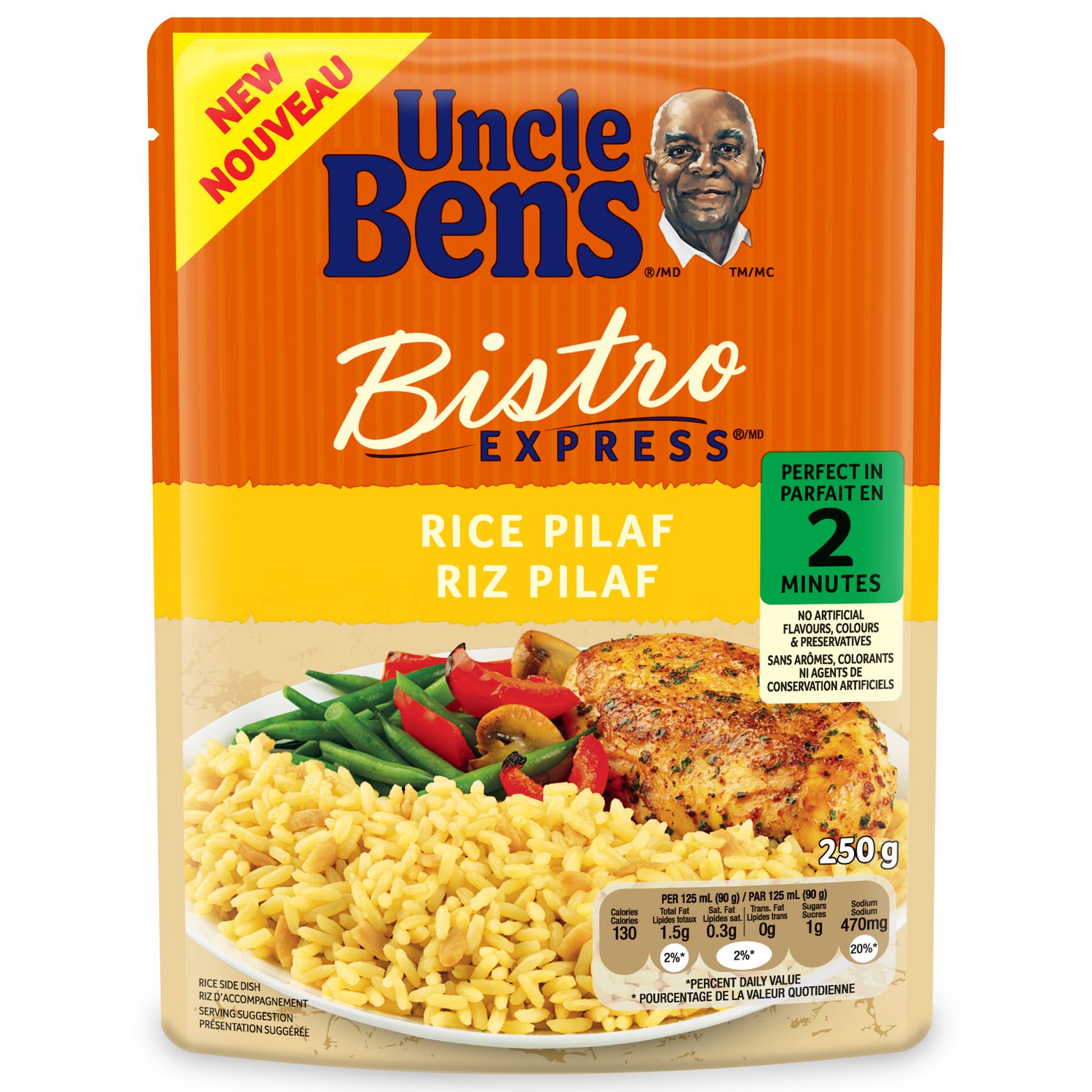 Uncle bens bistro express riz pilaf