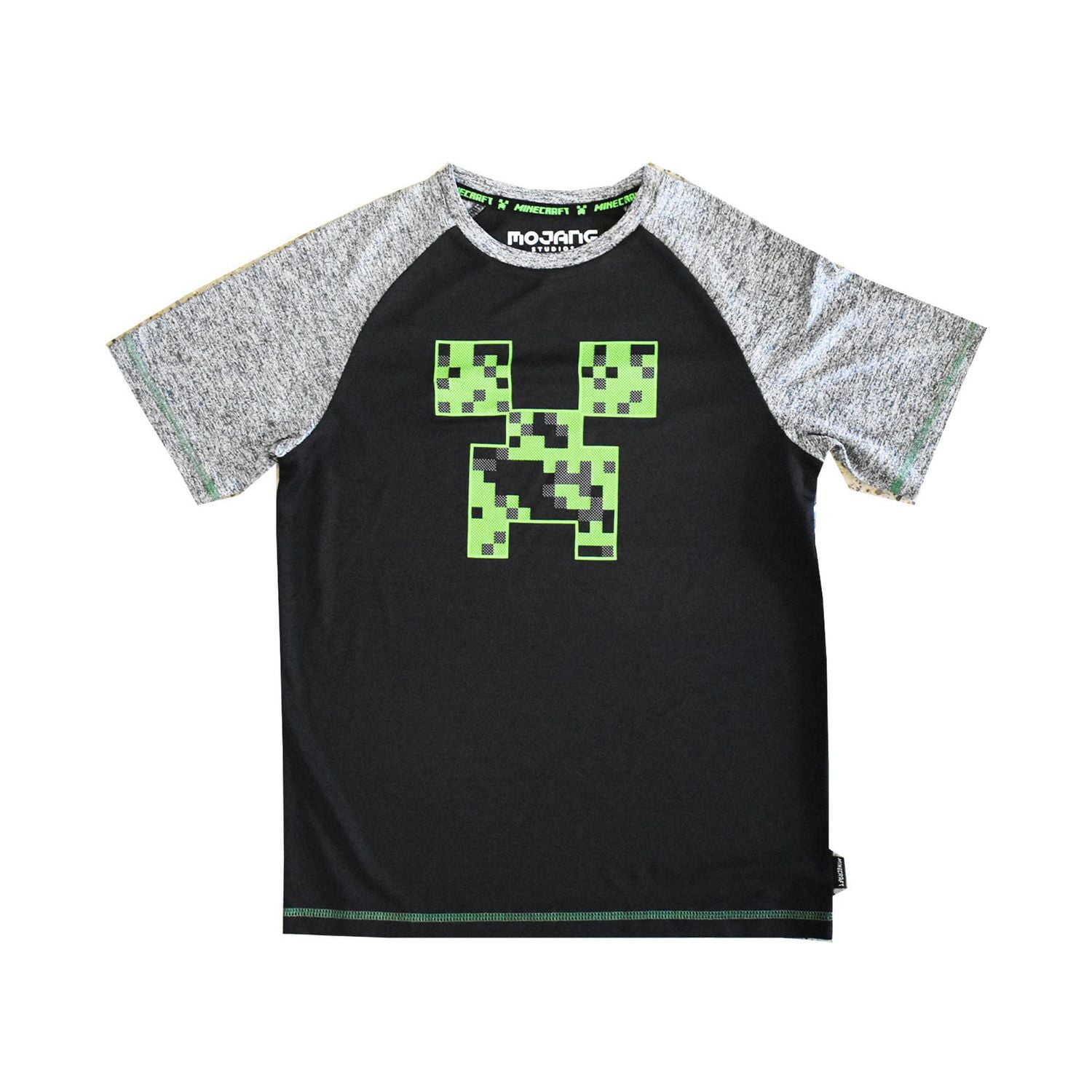 Boys Minecraft Creeper Pixel Fill T-Shirt