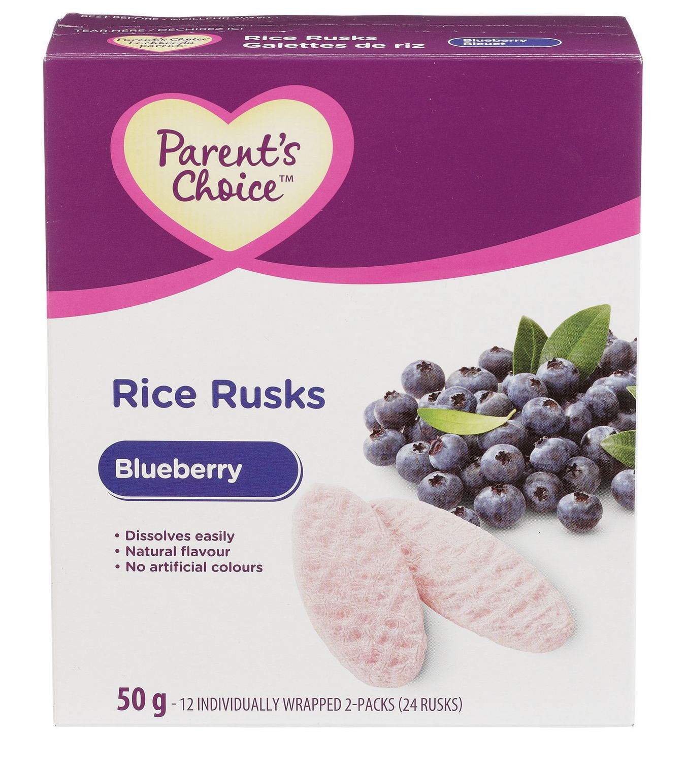 parents choice blueberry rice rusks