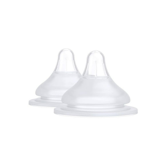 Quark - BuubiBottle RealFeel Baby Bottle Nipples - Stage 1 2Pk
