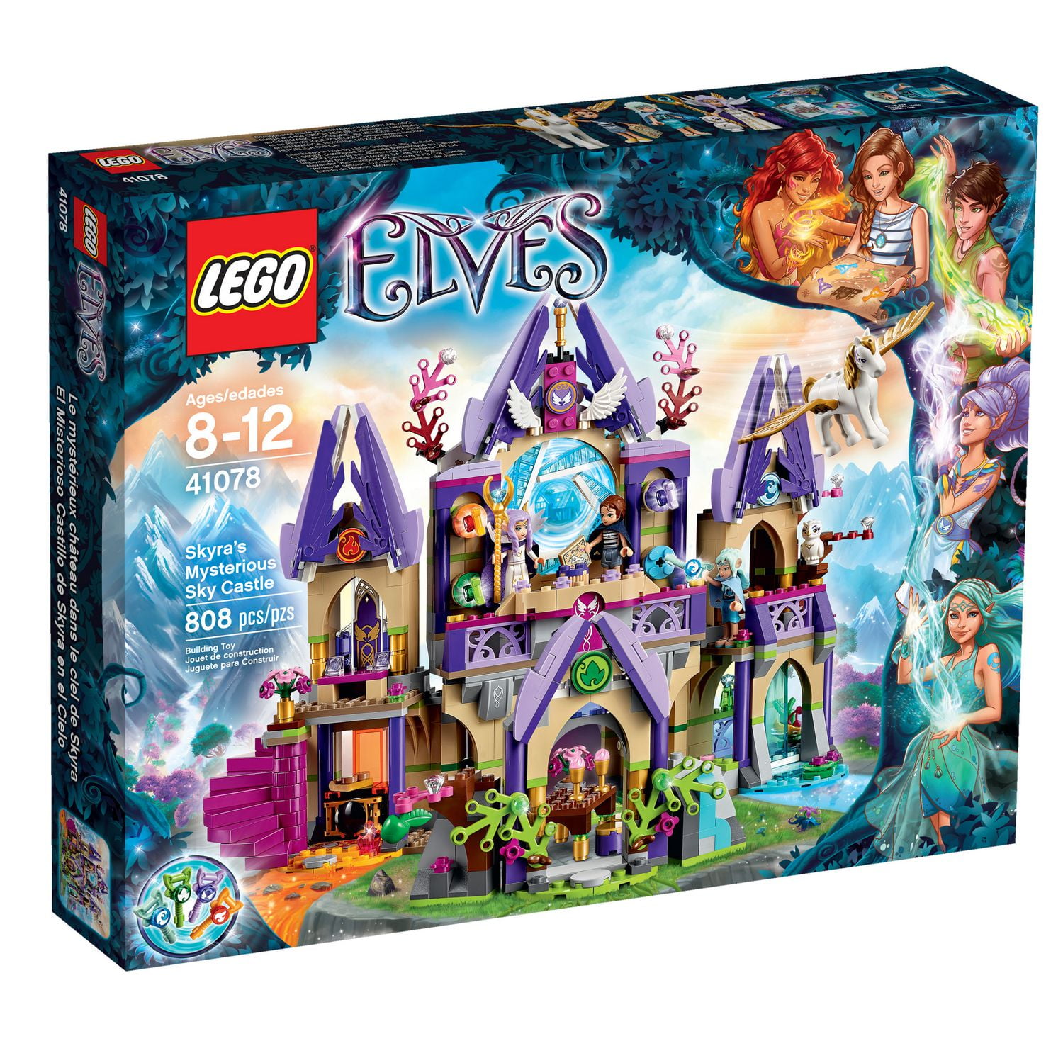 LEGO Elves Skyra s Mysterious Sky Castle 41078 Walmart