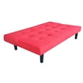 thumbnail image 3 of MAINSTAYS Tufted Futon Sofa Bed, Red, 3 of 4