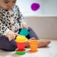 Baby Einstein - Bébé, nourrisson, tout-petit - Stack & Squish Cups™ Jouets sensoriels à empiler - Base à ventouse - Silicone – image 5 sur 9