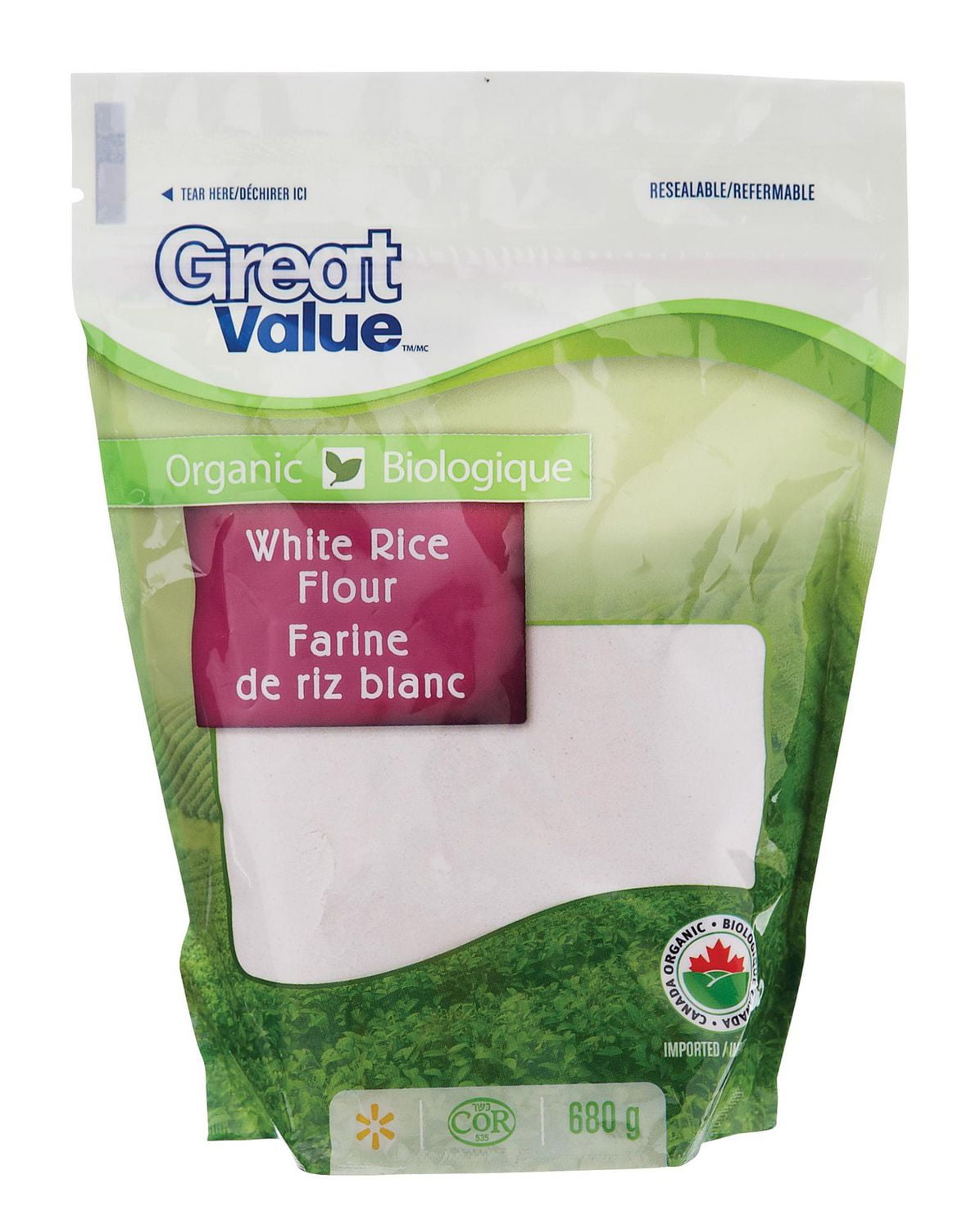 Great Value Organic White Rice Flour Walmart Canada