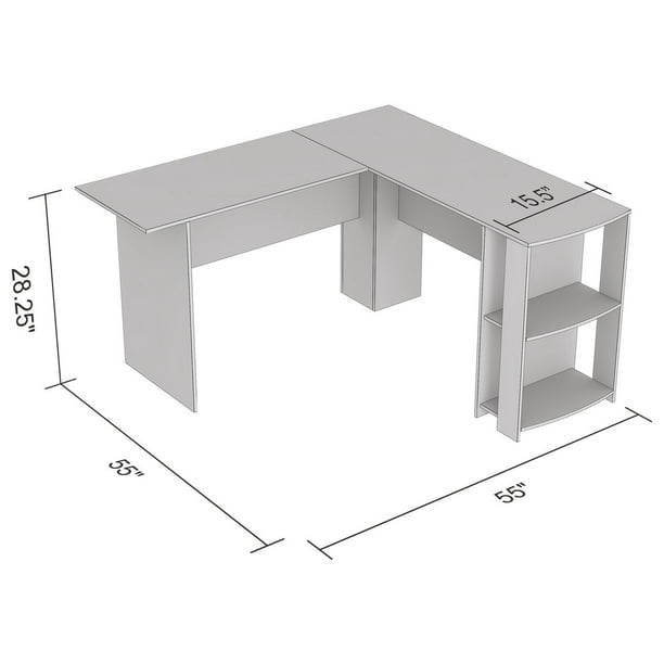 Bureau d'Ordinateur avec Étagère de Rangement Bureau Informatique avec  Cadre en Métal et Support CPU 120 x 60 x 75 cm Brun Rustique