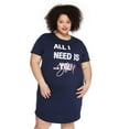 thumbnail image 1 of George Women's Plus Crew Neckline Nightshirt, 1 of 6