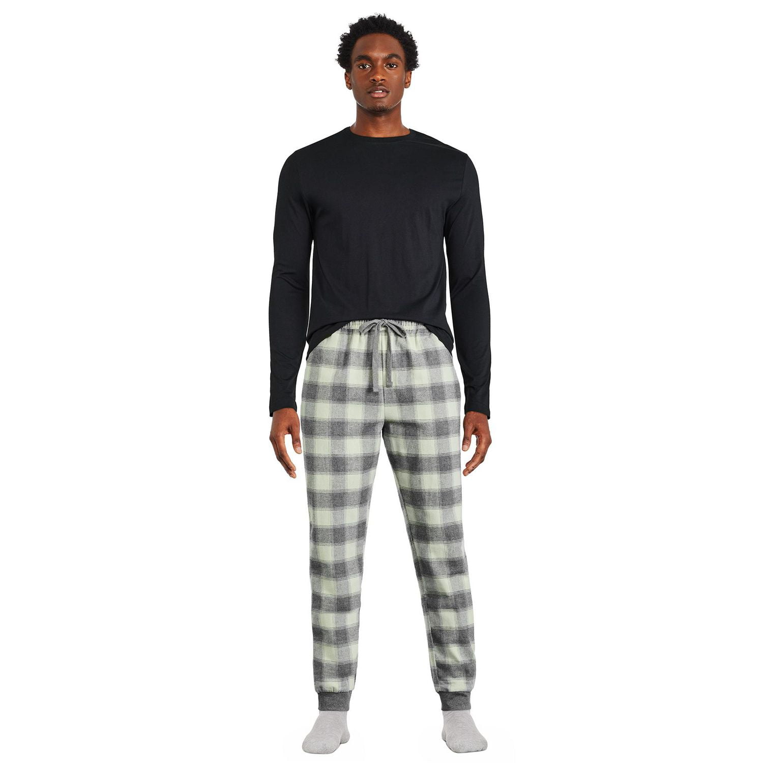 George Men s Flannel Jogger Walmart