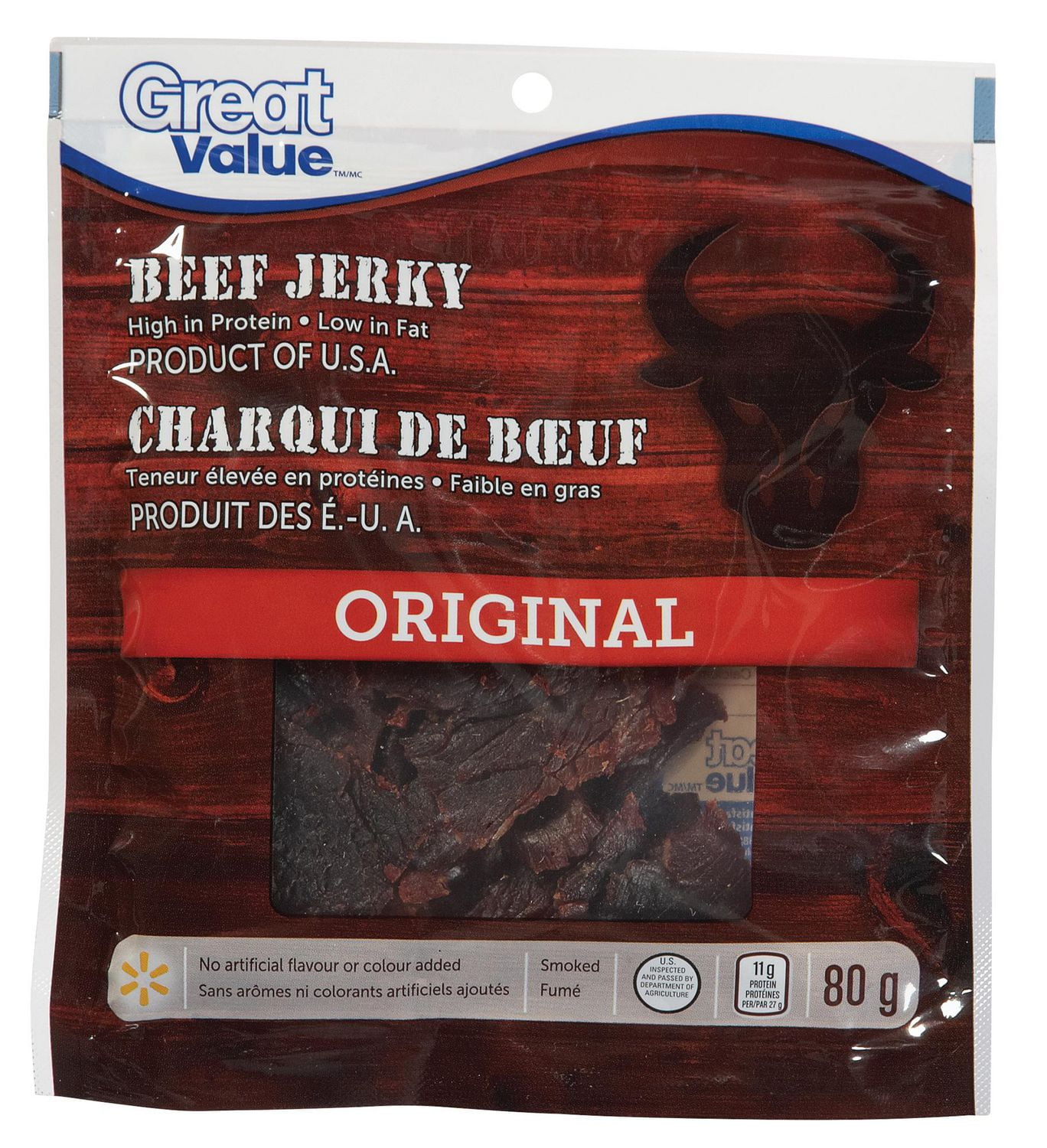 Great Value Beef Jerky Original Walmart Canada