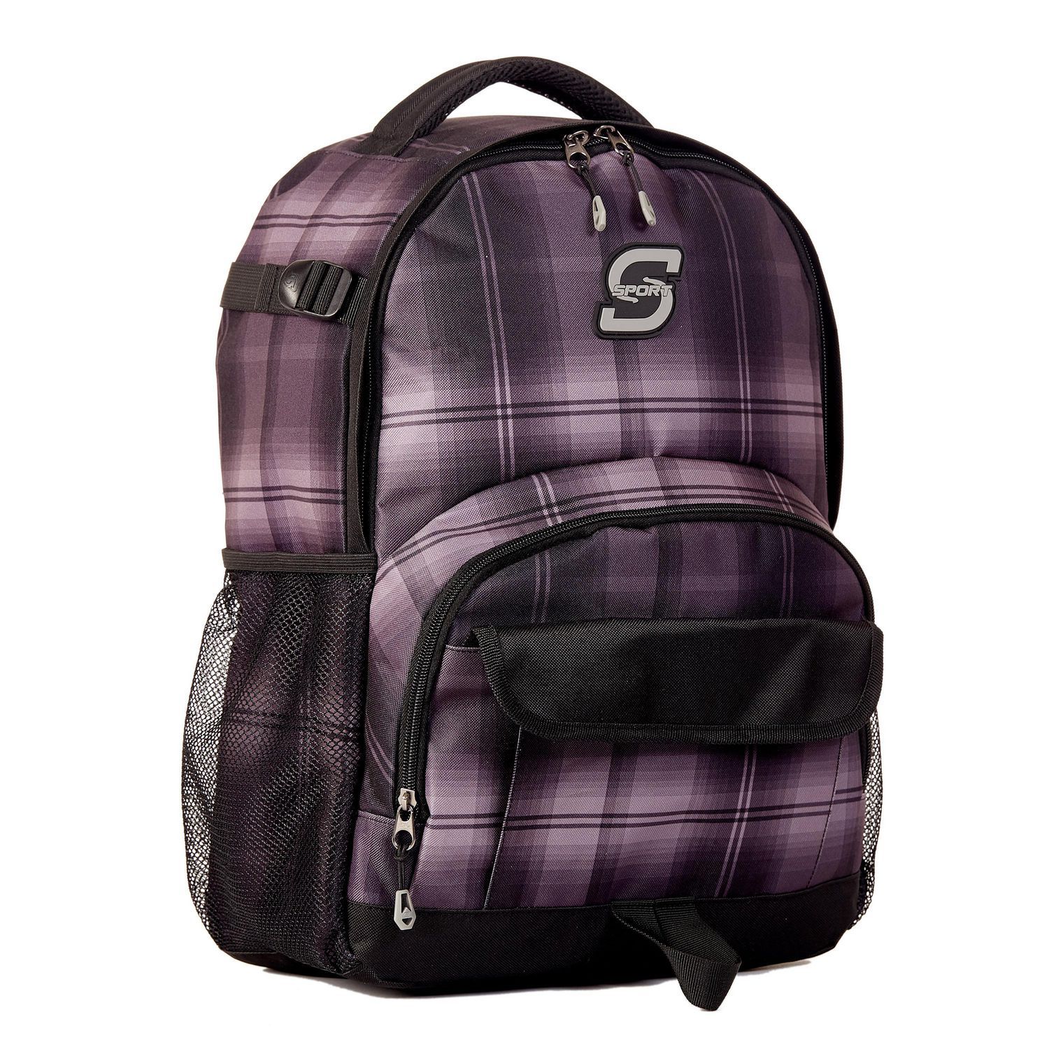 Skechers Backpack Nylon Double Strap Adjustable Bag Gym Bag Knapsack Blue  White | eBay