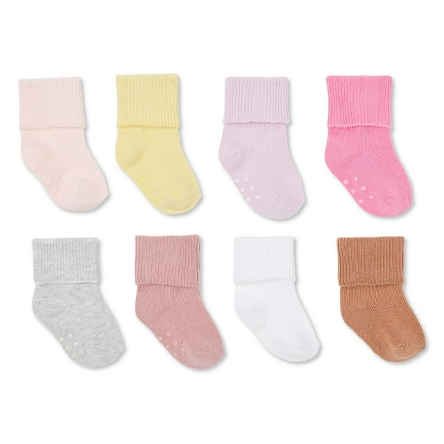 George Baby Girls' Crew Socks 8-Pack