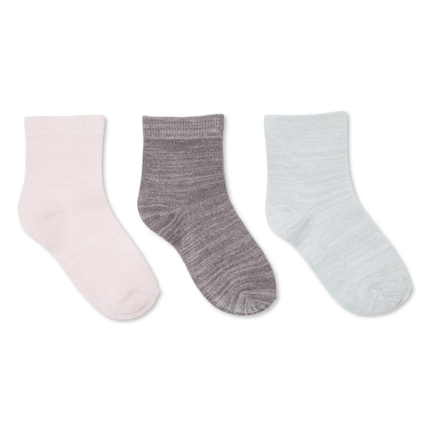 Lot de 3 paires chaussettes aux chevilles George pour filles Tailles 10/13-13/4