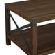 Table basse en bois rustique - Noyer foncé – image 5 sur 5
