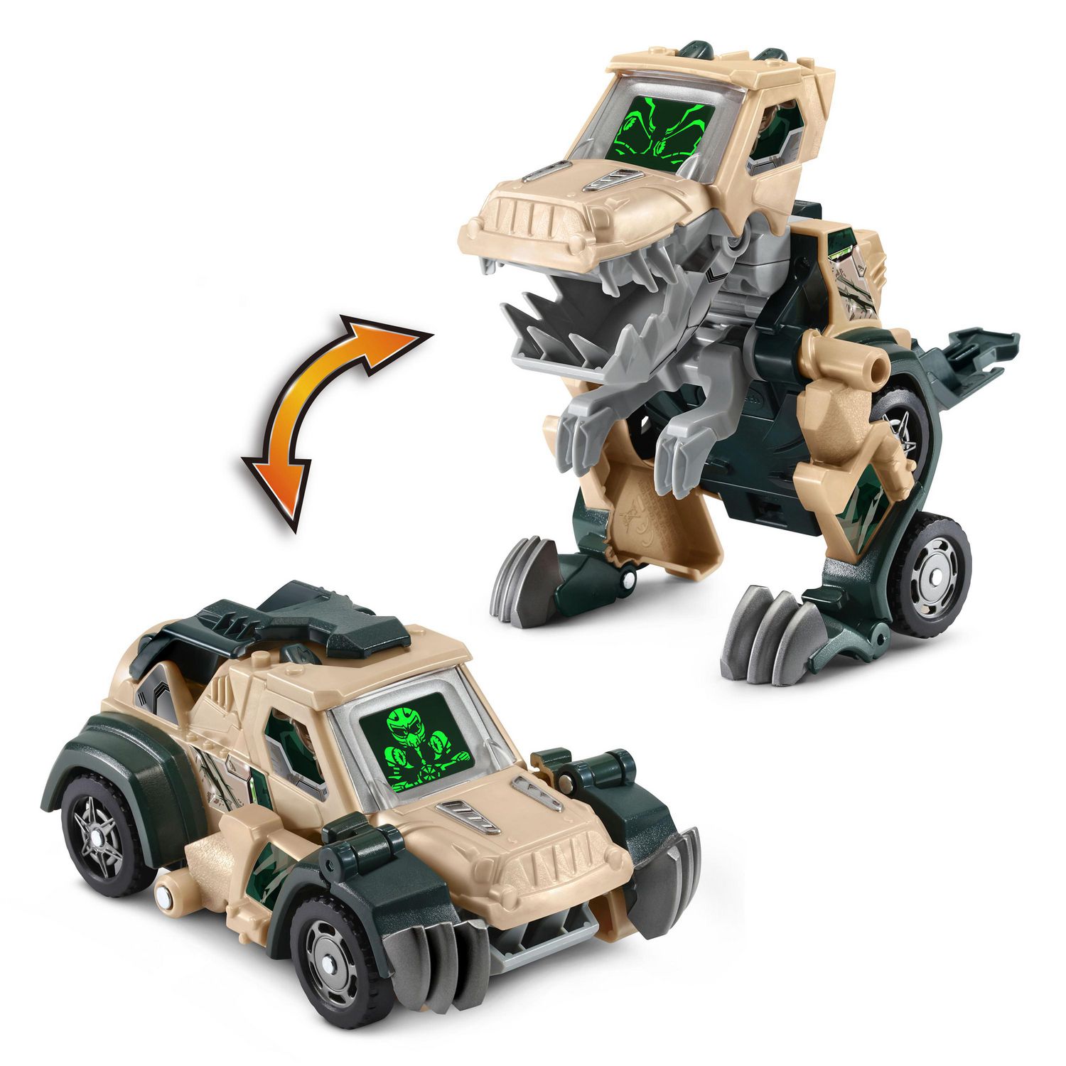 VTech Switch & Go T-Rex Off-Roader Transforming Dinosaur to Vehicle Toy -  English Version, 4+ Years