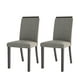 CorLiving Chaises pour salle à manger Bistro en gris, ensemble, ensemble de 2 – image 2 sur 6