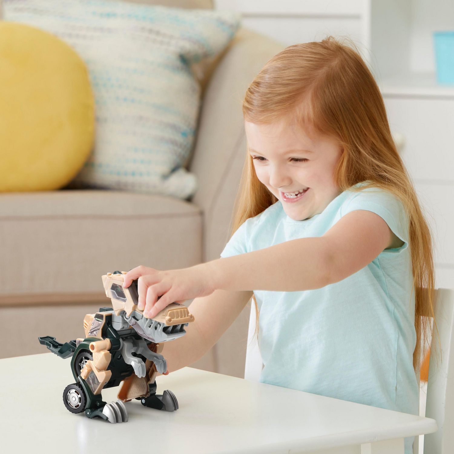 VTech Switch & Go T-Rex Off-Roader Transforming Dinosaur to Vehicle Toy -  English Version, 4+ Years