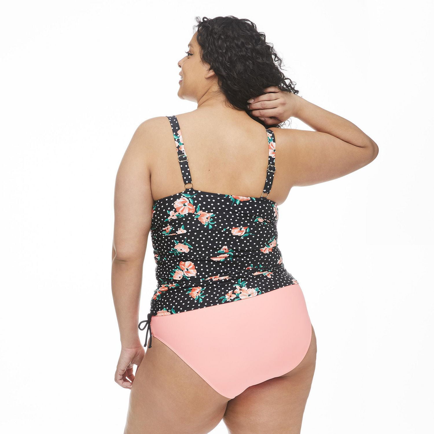 Haut de tankini ruché sur les côtés George Plus pour femmes